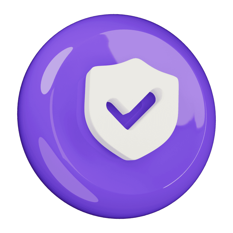 A shield representing secure, responsible lending