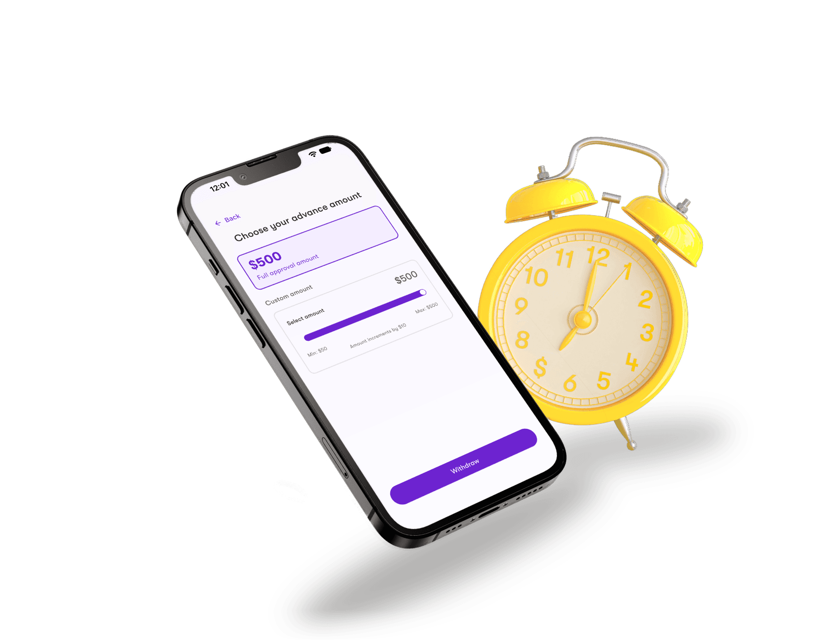 Value prop phone mockup